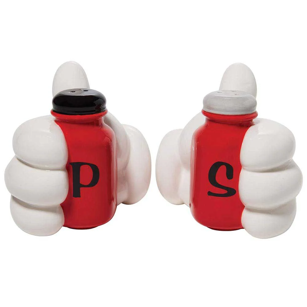 MICKEY MOUSE HANDS DISNEY SALT & PEPPER SHAKER SET