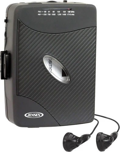 CASSETTE PLAYER WALKMAN WITH AM/FM RADIO AND EAR BUDS