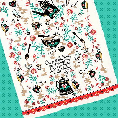 KITCHEN SHITHOLE TEA TOWEL DISH - Image 2