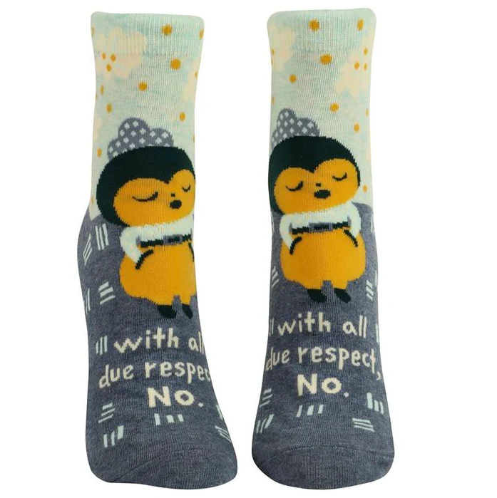 ALL DUE RESPECT ANKLE SOCKS WOMENS SIZE 5-10