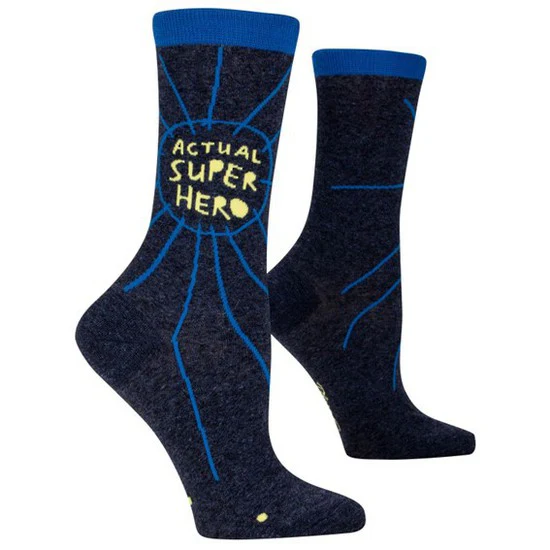 ACTUAL SUPERHERO SOCKS  WOMENS SIZE 5-10