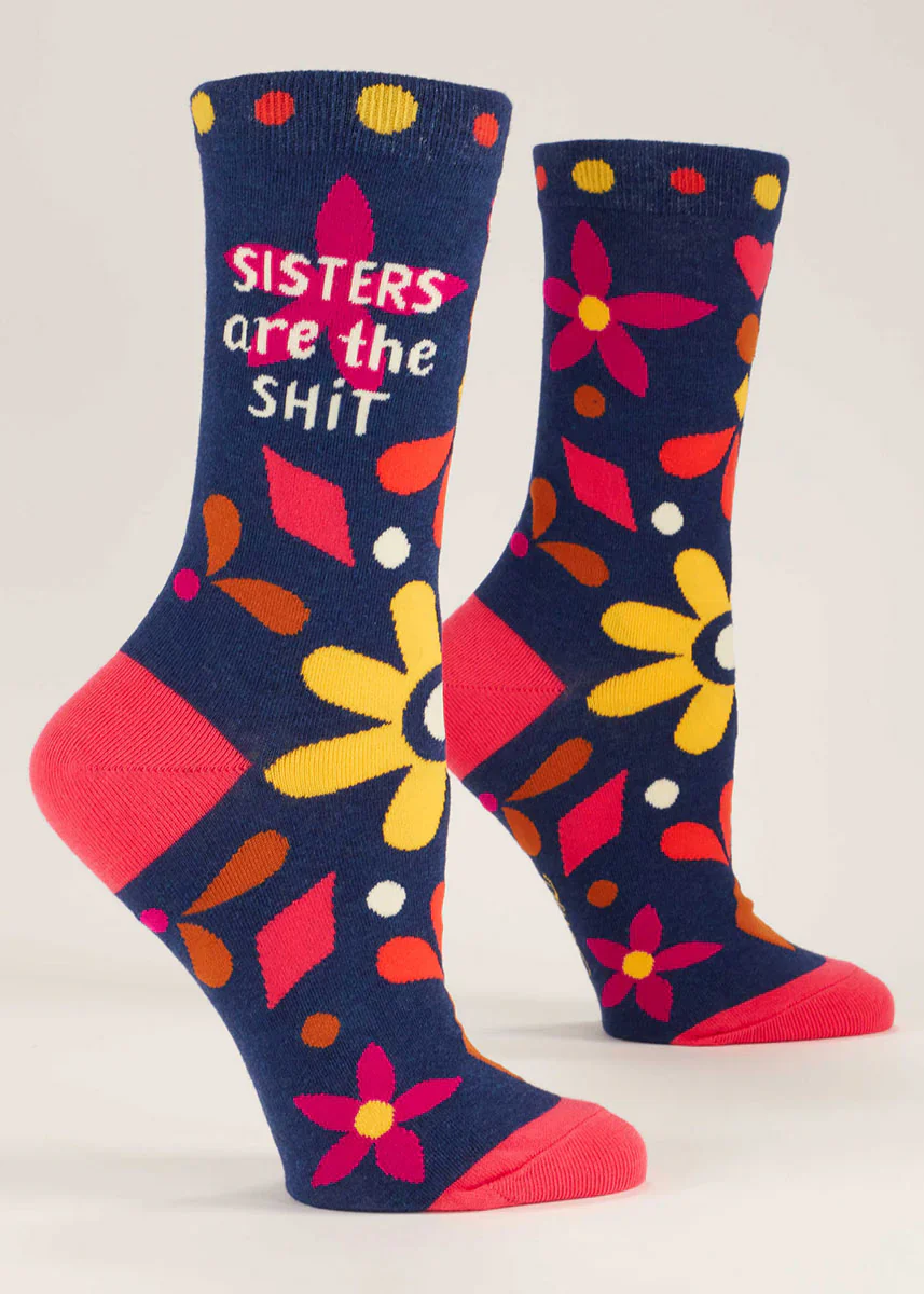 SISTERS ARE THE SHIT SOCKS women's size 5-10. - Image 2