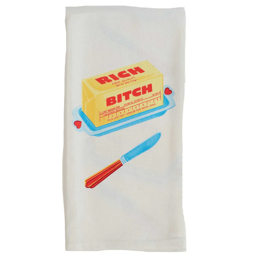 RICH BITCH BUTTER DISH TOWEL - Image 2