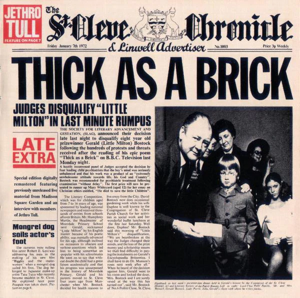 JETHRO TULL | THICK AS A BRICK (REMASTERED)