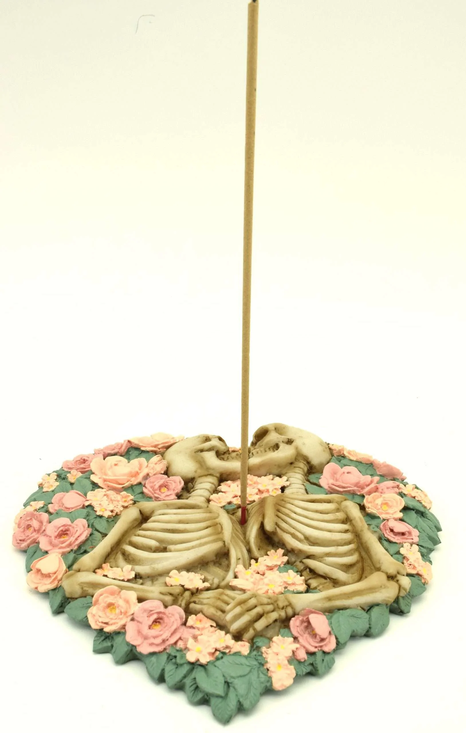 SKELETONS KISSING INCENSE HOLDER