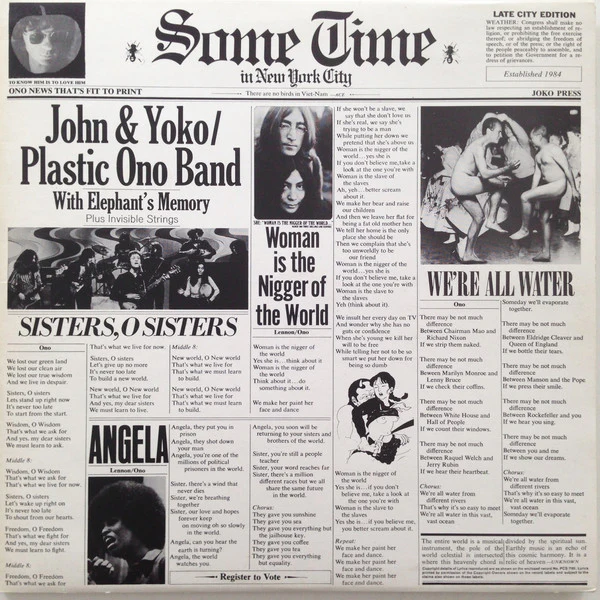JOHN LENNON | SOME TIME IN NEW YORK CITY - 2LP USA