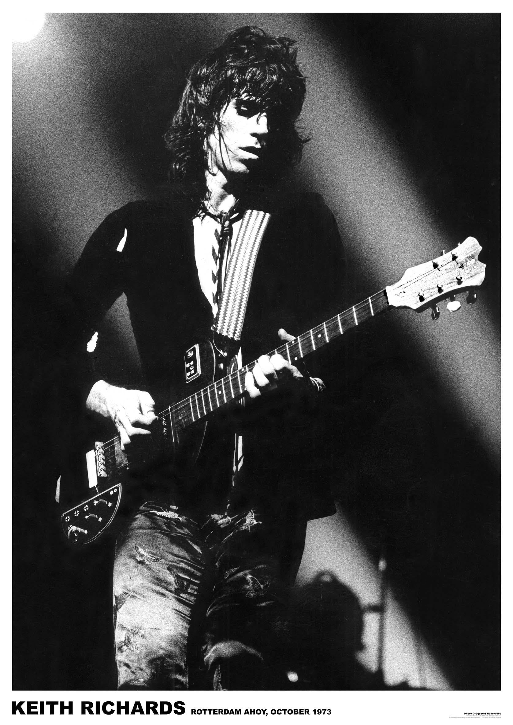 KEITH RICHARDS 1973 ROTTERDAM POSTER ROLLING STONES 373 - Image 2