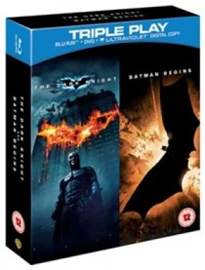 MOVIE BLACT | BATMAN BEGINS / DARK KNIGHT (3BLU - RAY/2DVD BOX SET)