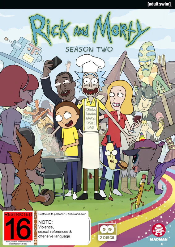 RICK AND MORTY | RICK AND MORTY SEASON 2 (2DVD)