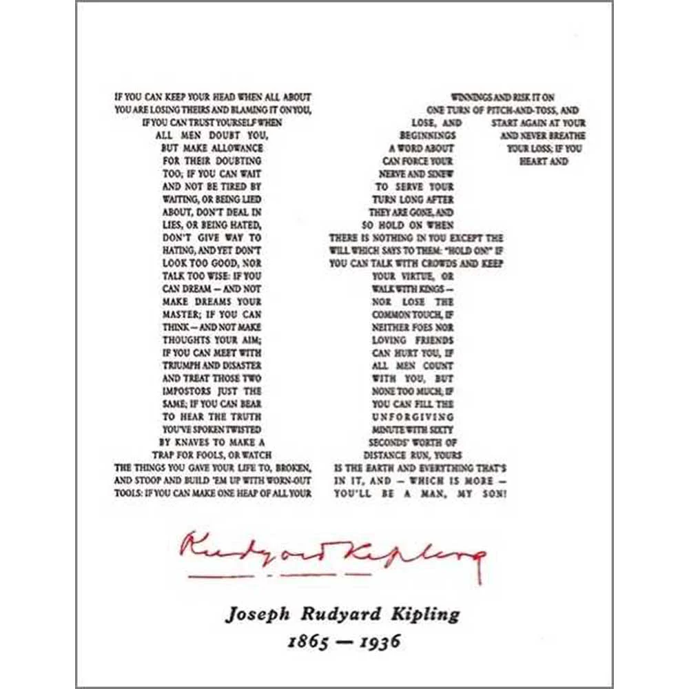 IF RUYDARD KIPLING GREETING CARD