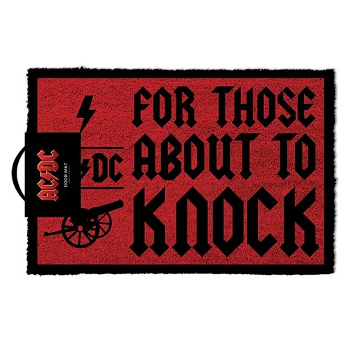ACDC FOR THOSE ABOUT TO KNOCK DOORMAT 40x60cm
