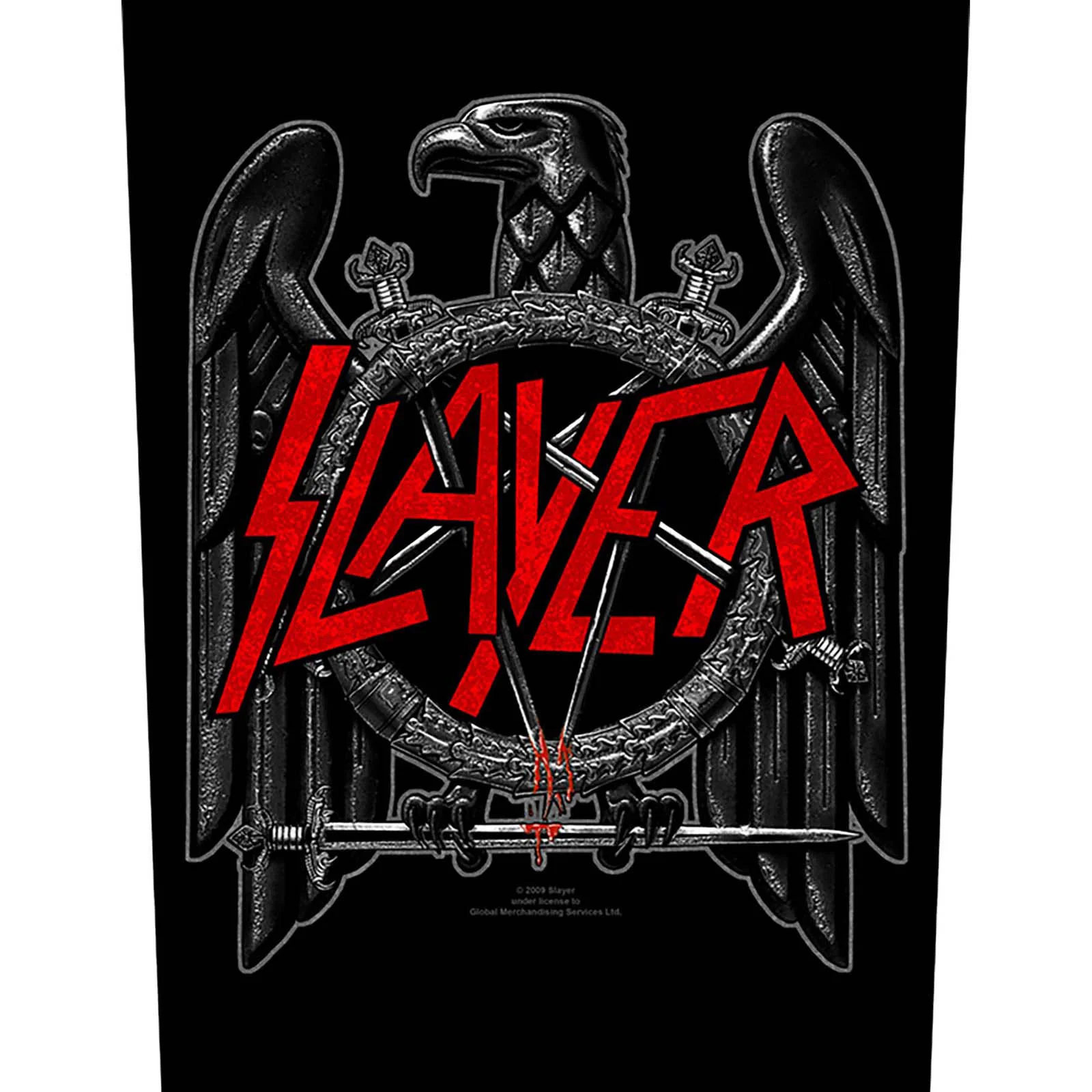 SLAYER BACK PATCH BLACK EAGLE