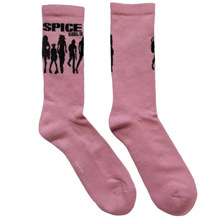 SPICE GIRLS PINK SOCKS (UK SIZE 7 - 11) UNISEX