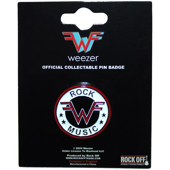 WEEZER ENAMEL BADGE