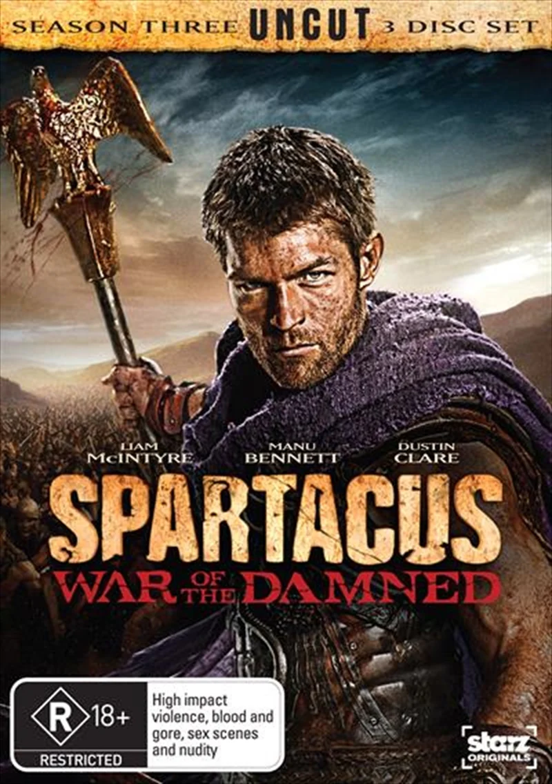 SPARTACUS - WAR OF THE DAMNED | SPARTACUS - WAR OF THE DAMNED SEASON 3 UNCUT (3DVD)