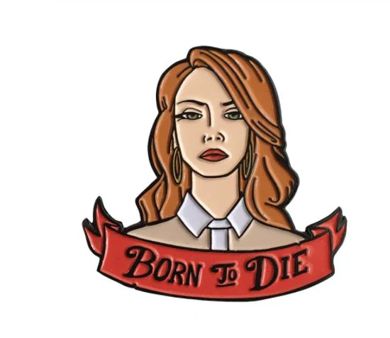 LANA DEL REY ENAMEL BADGE PIN MUSIC PIN