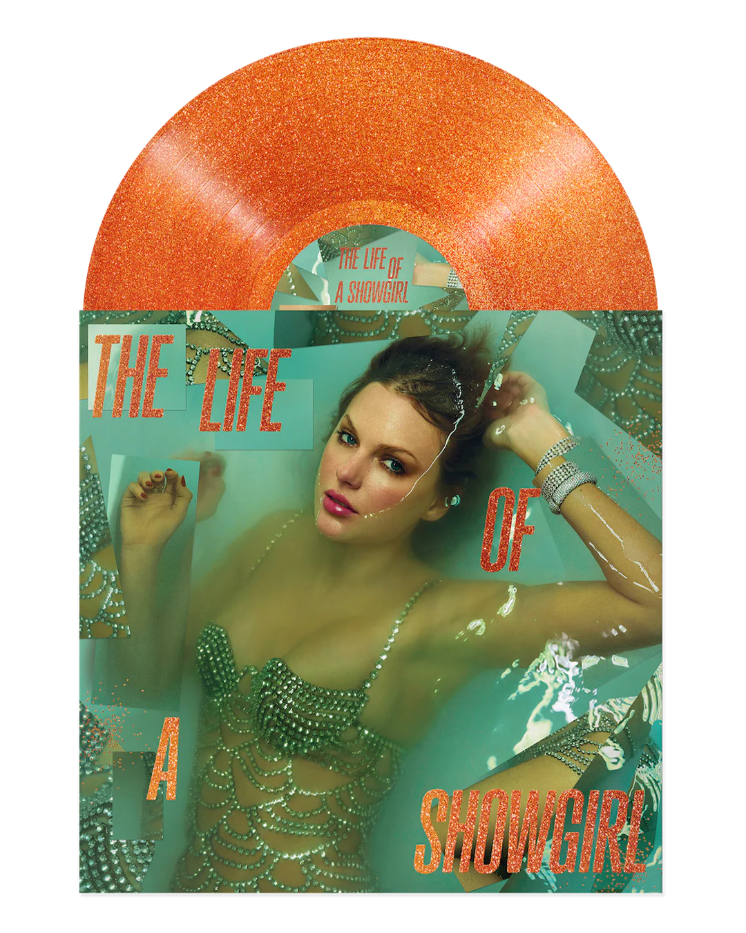 TAYLOR SWIFT | LIFE OF A SHOWGIRL (SWEAT AND VANILLA PERFUME PORTOFINO ORANGE GLITTER EDITION) (VINYL) - Image 2