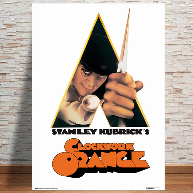 CLOCKWORK ORANGE POSTER WHITE 292