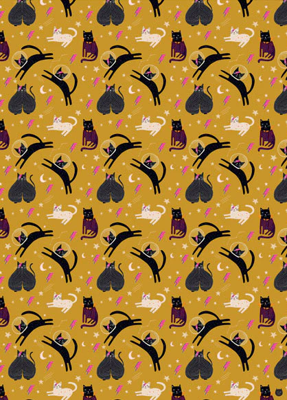KITTY STARDUST GIFT WRAP SHEET DAVID BOWIE