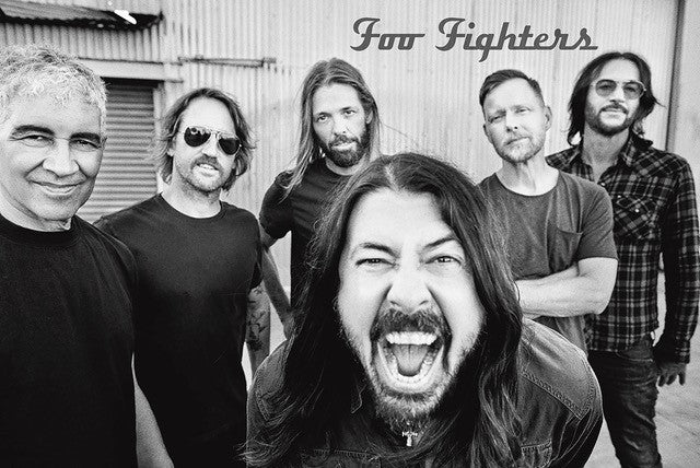 FOO FIGHTERS GROUP SCREAM B&W POSTER 616 - Image 2