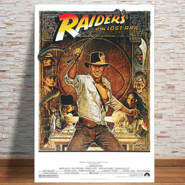 INDIANA JONES RAIDERS LOST ARK RETRO MOVIE POSTER 245