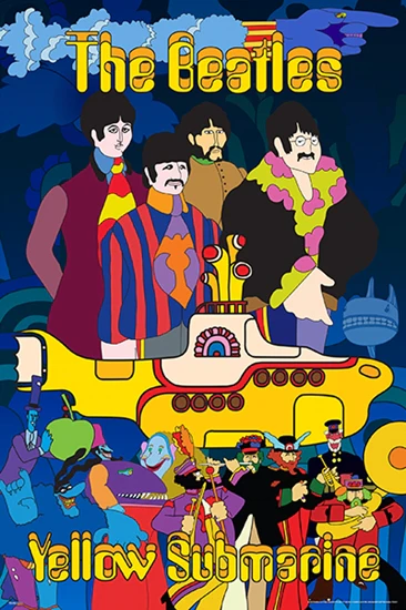 BEATLES YELLOW SUBMARINE ANIMATION POSTER 435