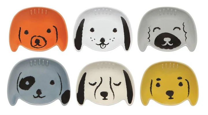 PUPPY LOVE PINCH BOWL ASSORTED COLOURS