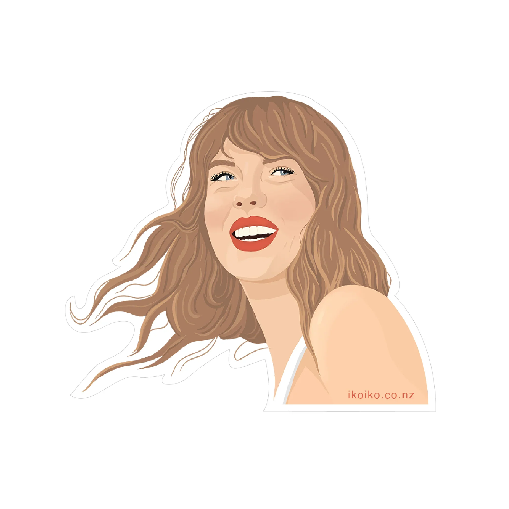 TAYLOR SWIFT CARTOON STICKER HAIR SWIFTIE