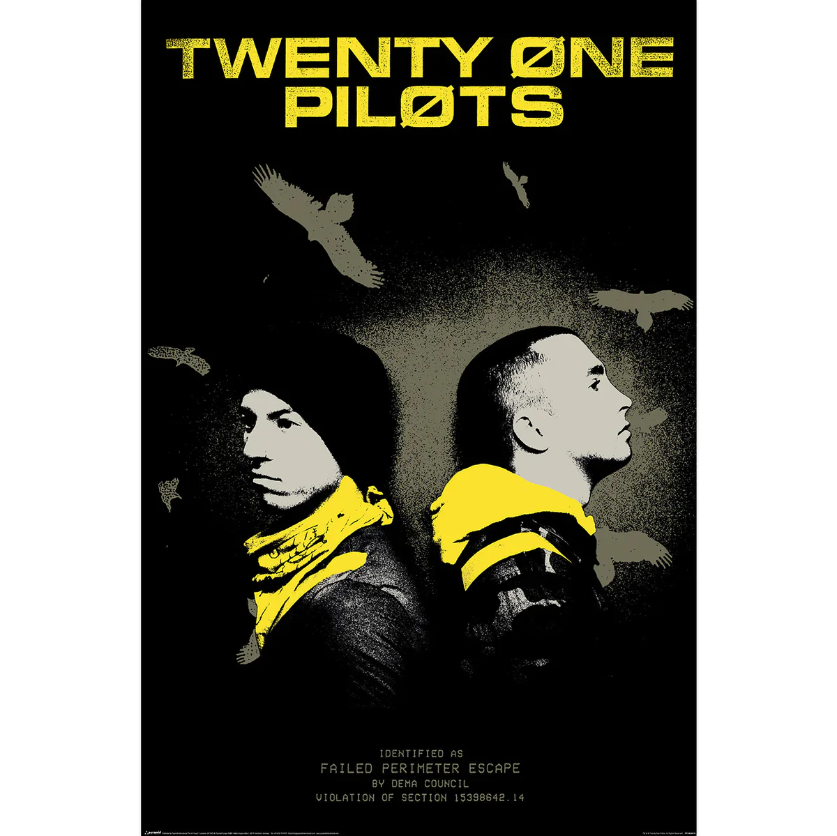 TWENTY ONE PILOTS TRENCH VULTURES POSTER 414