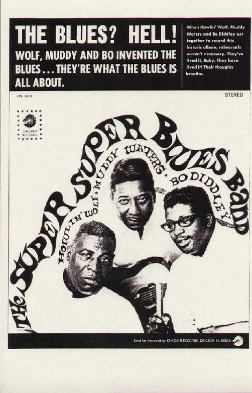 HOWLIN WOLF MUDDY WATERS BO DIDDLY POSTER RETRO A3 PRINT 27 X 43CM