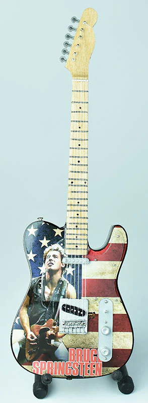 BRUCE SPRINGSTEEN MINIATURE GUITAR FIGURINE