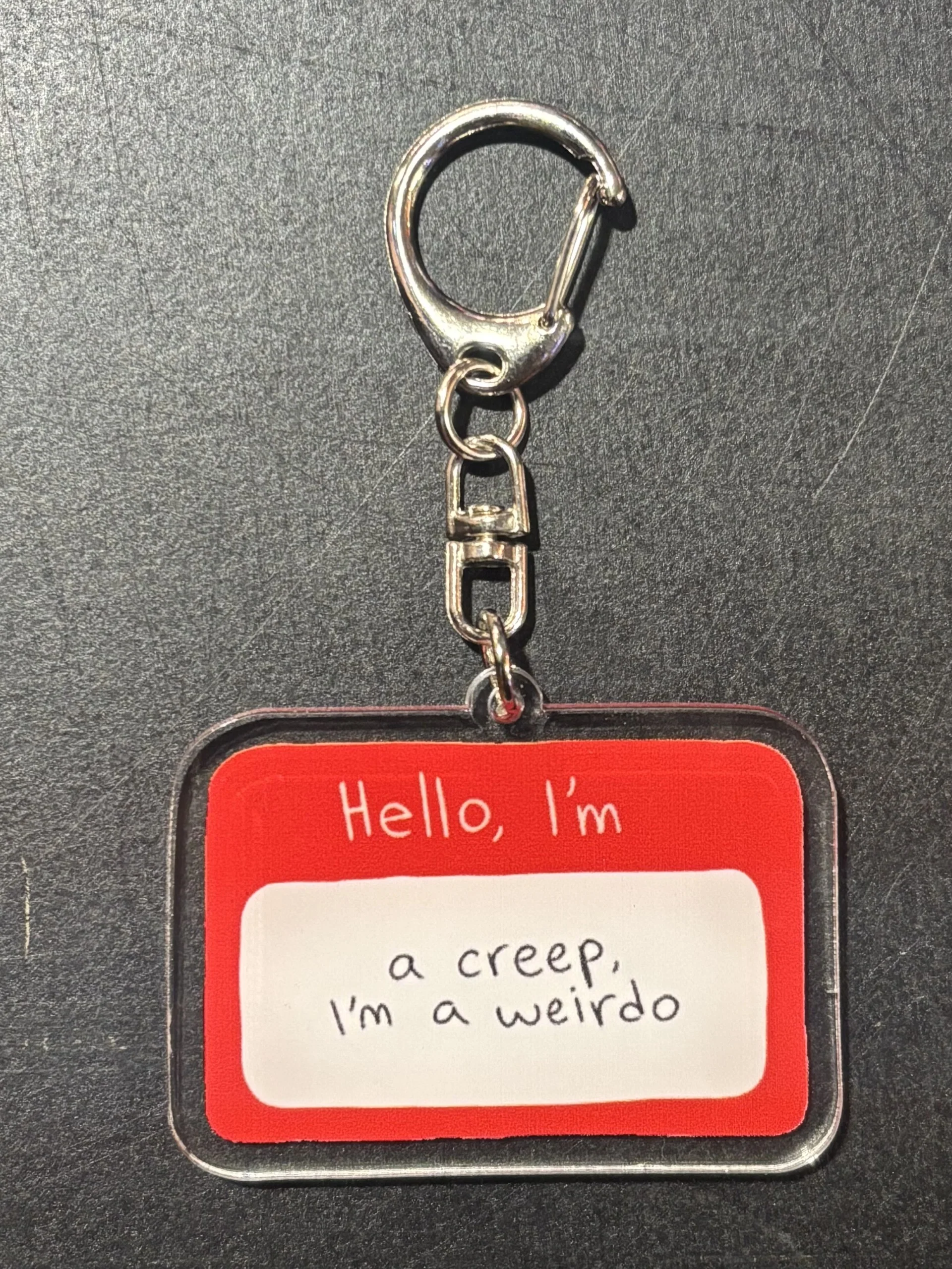 RADIOHEAD IM A CREEP KEYCHAIN