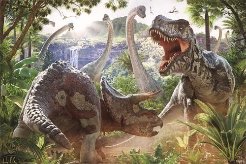 DINOSAUR BATTLE POSTER 200
