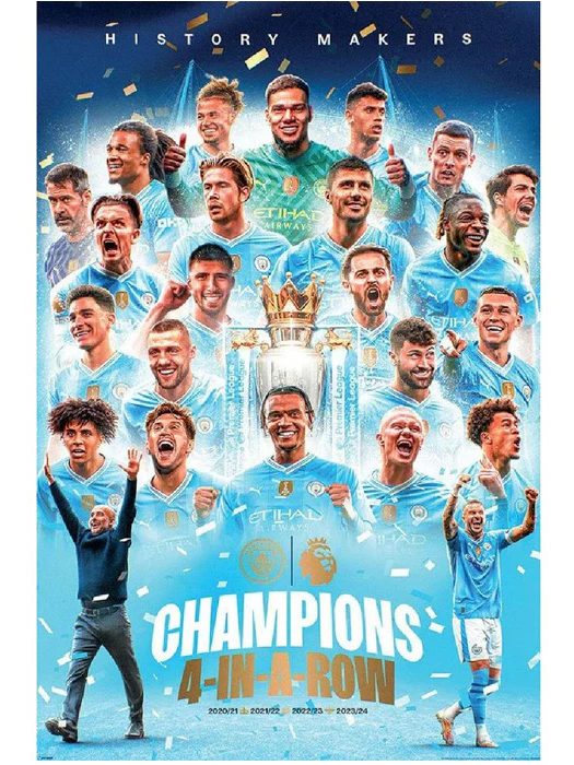MANCHESTER CITY CHAMPIONS POSTER 274