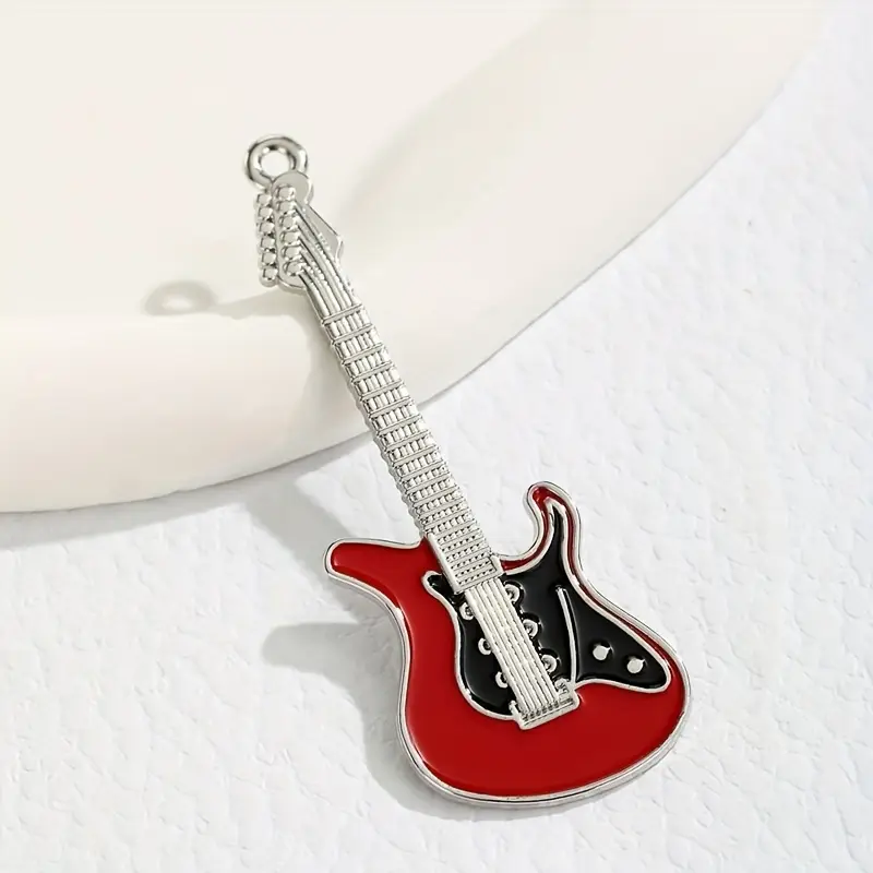 GUITAR HAIR CLIP RED