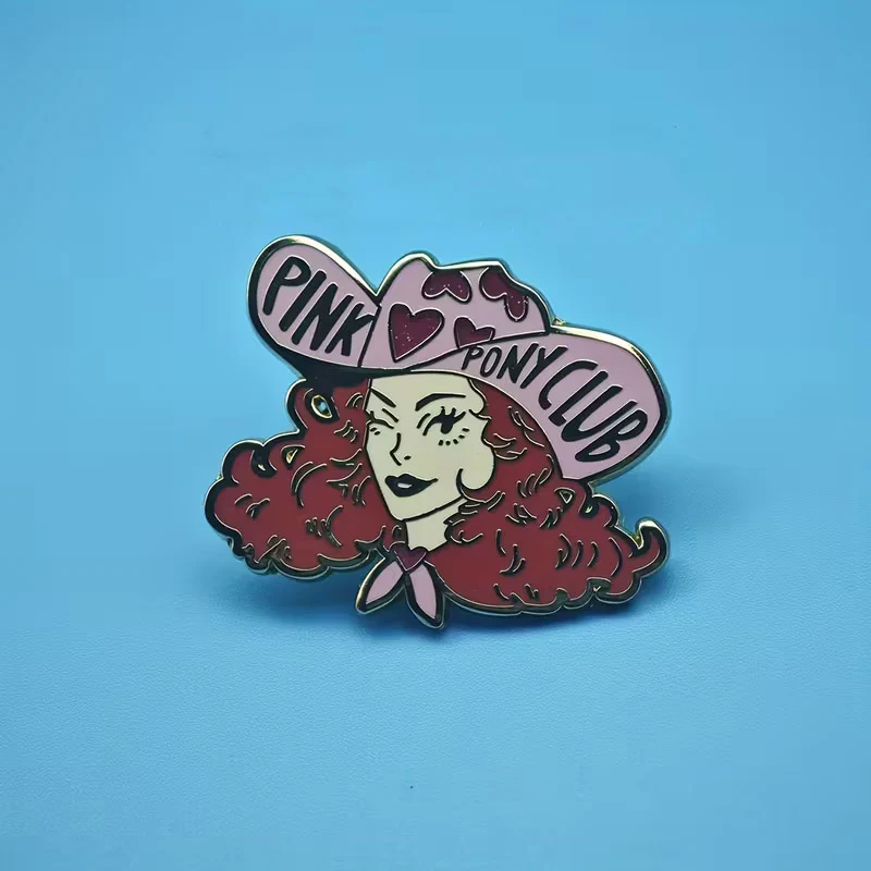 CHAPPELL ROAN COWGIRL HAT PINK PONY CLUB BADGE