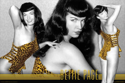 BETTIE PAGE LEOPARD POSTER 652