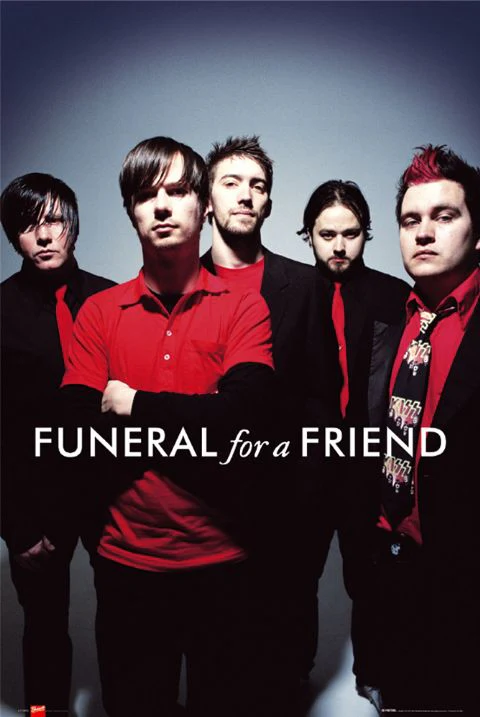 FUNERAL FOR A FRIEND POSTER 78 RARE (published 2005, some wear)