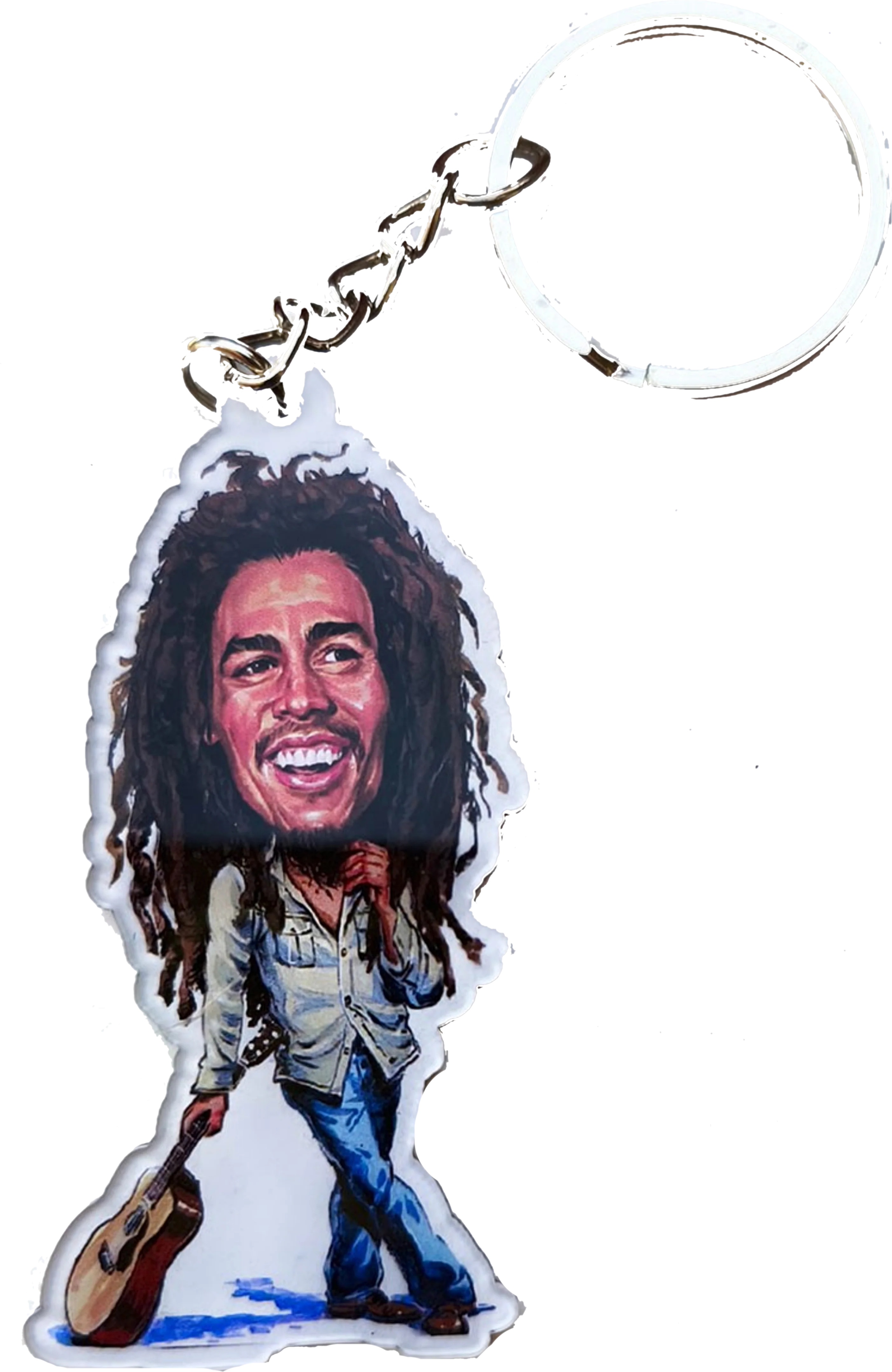 BOB MARLEY CARTOON KEYRING