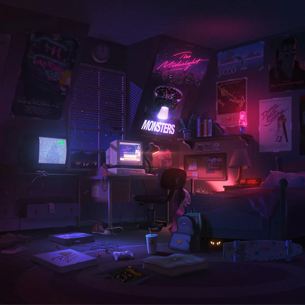 MIDNIGHT (SYNTHWAVE) | HORROR SHOW - 2LP - 2024 REISSUE - CLEAR WITH PURPLE SPLATTER