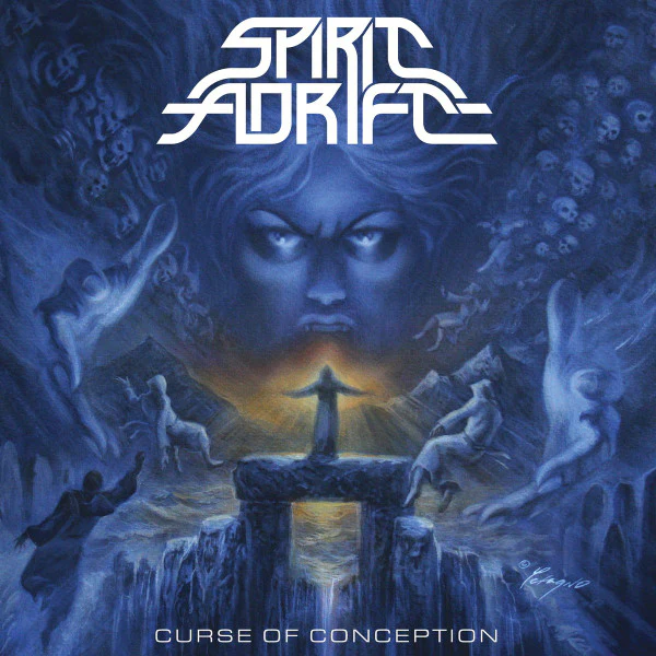 SPIRIT ADRIFT | CURSE OF CONCEPTION - BLUE WITH SILVER SPLATTER