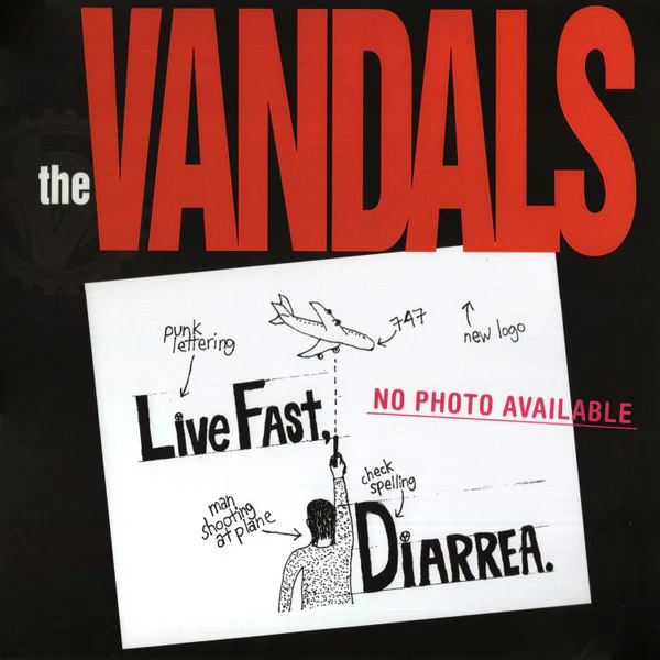 VANDALS | LIVE FAST DIARRHEA - 2020 REISSUE - CLEAR WITH BROWN SPLATTER