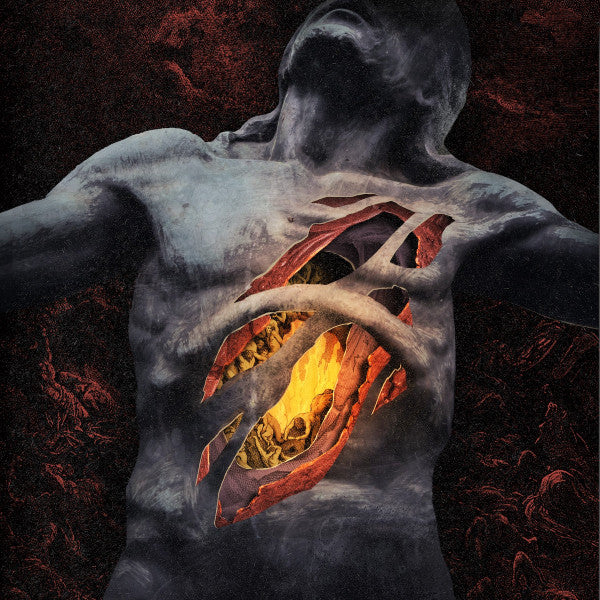 END | SIN OF HUMAN FRAILTY - OXBLOOD WITH BLACK YELLOW SPLATTER