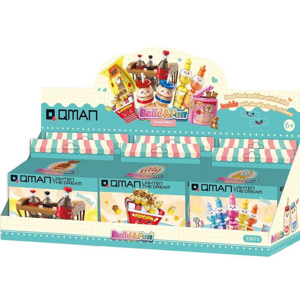 QMAN MART 3D FOOD BUILD & FUN PUZZLES