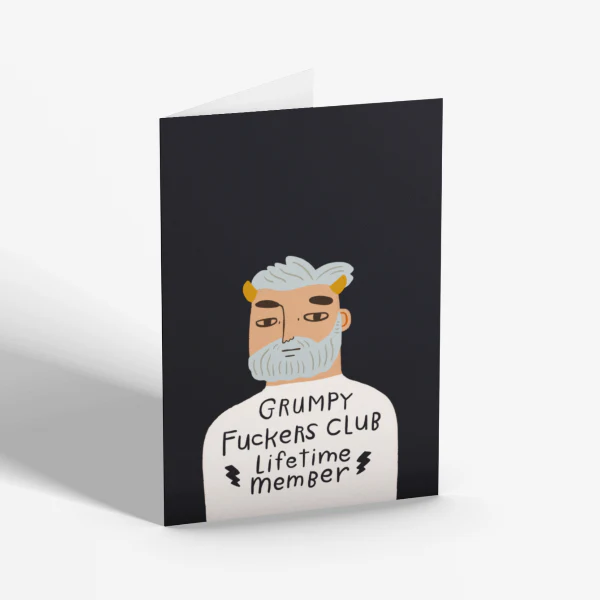 GRUMPY FUCKERS CLUB - LIFETIME MEMBER CARD