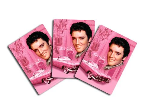 ELVIS PLAYING CARDS PINK CADILLAC