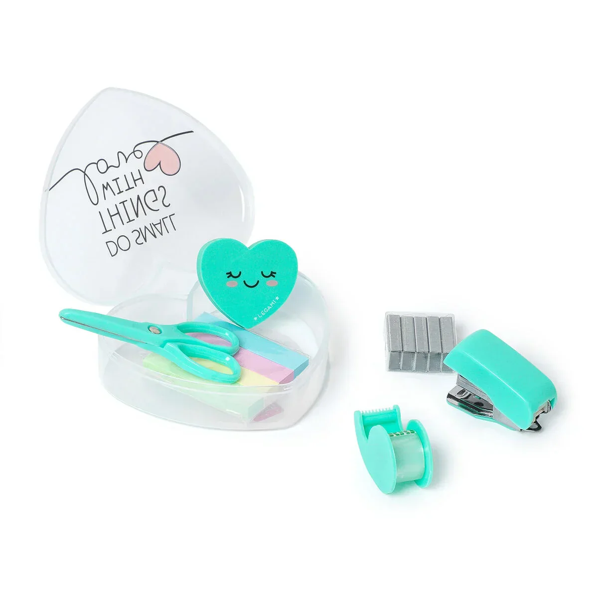 HEART SHAPED MINI STATIONERY SET LEGAMI