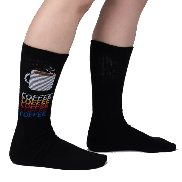 HELLO DARKNESS MY OLD FRIEND - ATHLETIC RIBBED CREW SOCKS men's shoe size 7-13. - Image 2