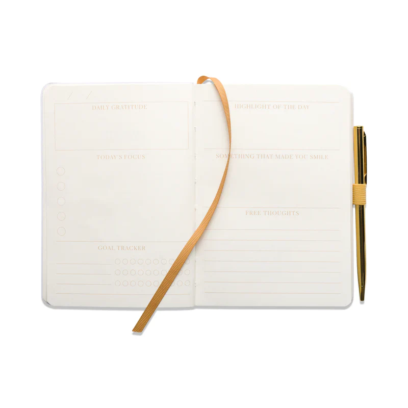 JOURNAL | GRATITUDE JOURNAL AND PEN VEGAN LEATHER - WHERE YOU NEED TO BE - Image 2