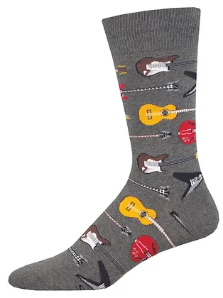 ELECTRIC GUITARS HEATHER SOCKS (7-12 M / 11-13 W)